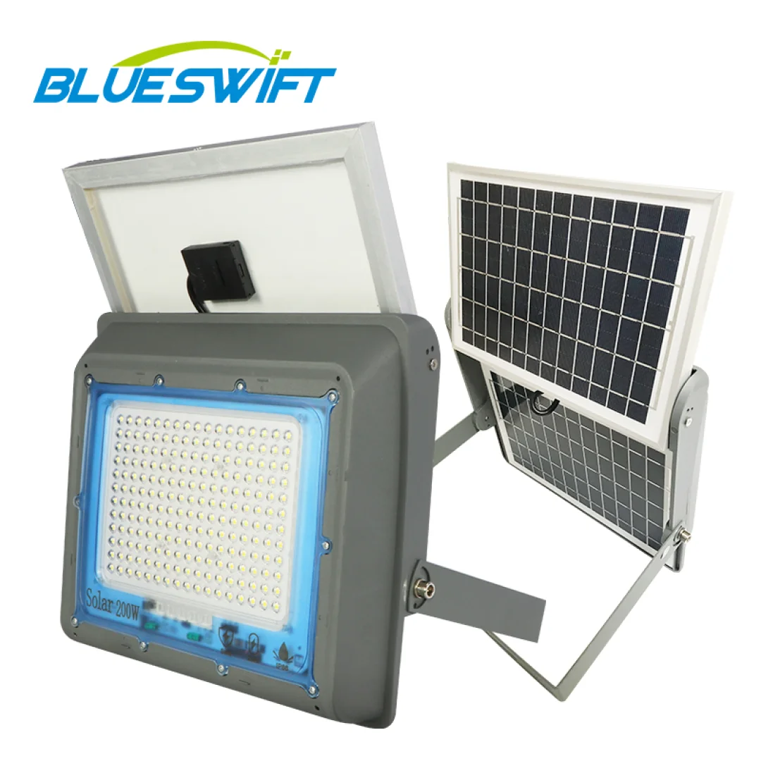 Сонячний прожектор Solar Light 200W з пультом | Автономний LED світильник IP67
