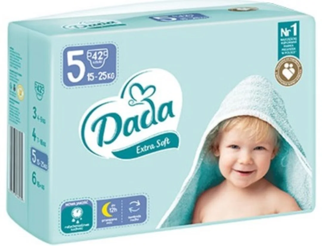 Підгузки Dada Extra soft 5 для дітей вагою від 15 до 25 кг 42 шт