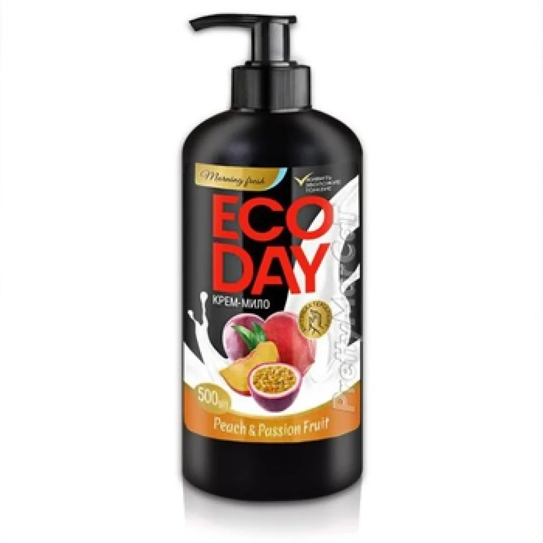 Рідке крем-мило EcoDay Персик та маракуйя 500 г
