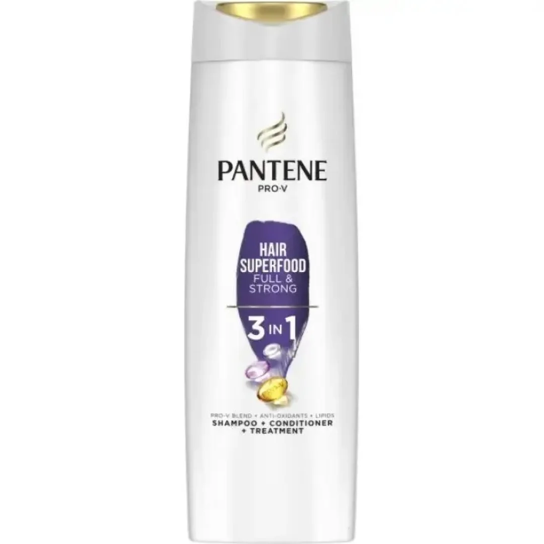 Шампунь Pantene Pro-V 3in1 Hair Superfood Full&amp;Strong Поживний коктейль