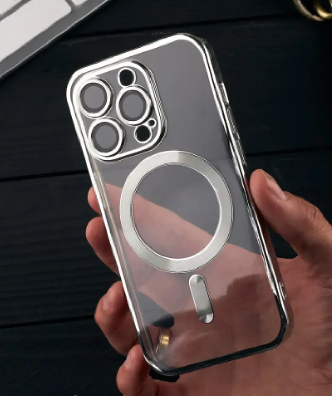 Чохол MagSafe iPhone 14 Pro Max (Silver)